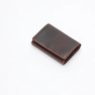The Kingscote 3-Fold Leather Wallet in Badalassi - Wax Tobacco