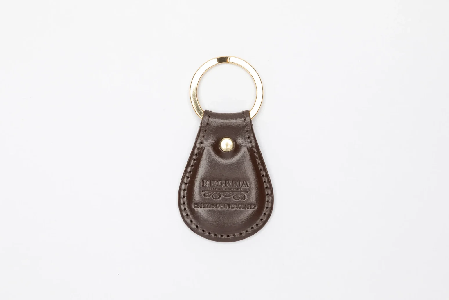 Leather Key Fob in Bridle Brown