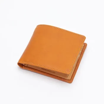 The Clarence Bi-Fold Leather Wallet in Badalassi - Nofin Olmo/Bone