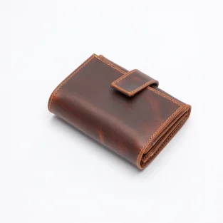 The Albany Leather Purse in Badalassi - Wax Cognac