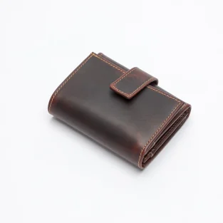 The Albany Leather Purse in Badalassi - Wax Tobacco