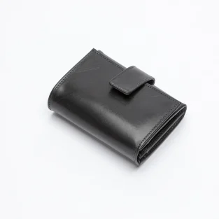 The Albany Leather Purse in Bridle Black